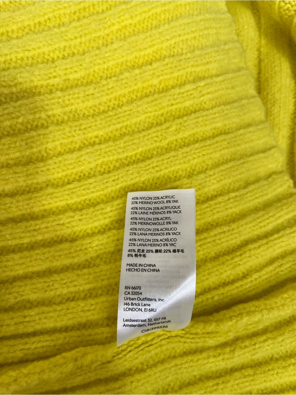 Anthropologie Maeve electric yellow funnel neck sweater mini skirt set wool yak - Picture 12 of 14